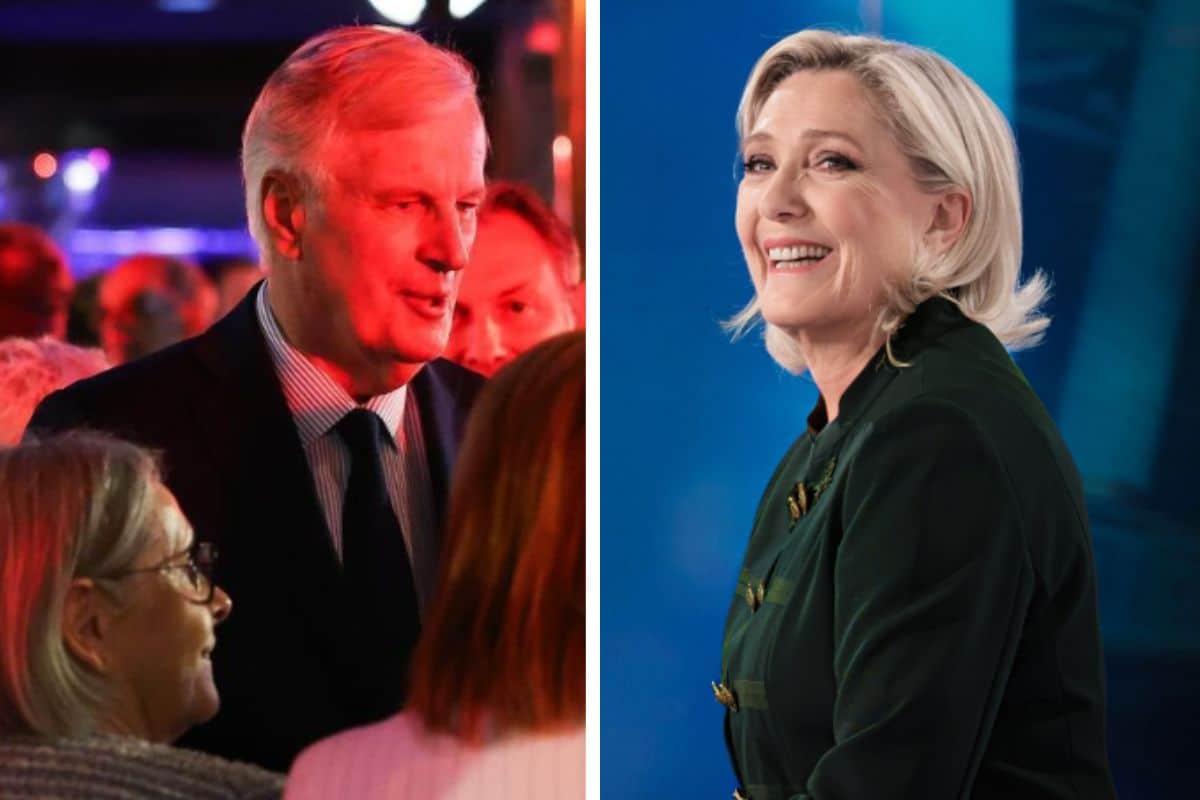 marine le pen michel barnier