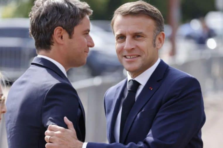 emmanuel macron et gabriel attal @ludovic marin