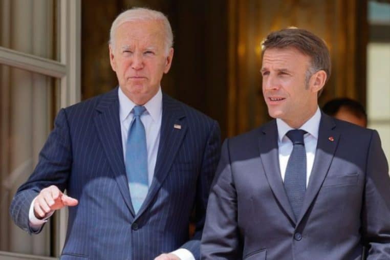 emmanuel macron joe biden