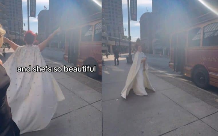 Femme largué devant l'autel mariage