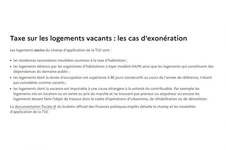 logements vacants taxe @gouvernement