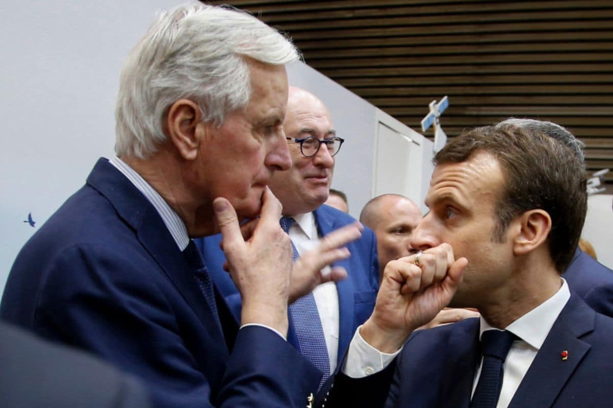 michel barnier et emmanuel macron @ Michel Euler