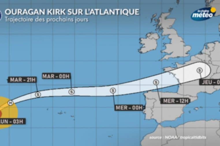 ouragan france kirk @zoom_earth