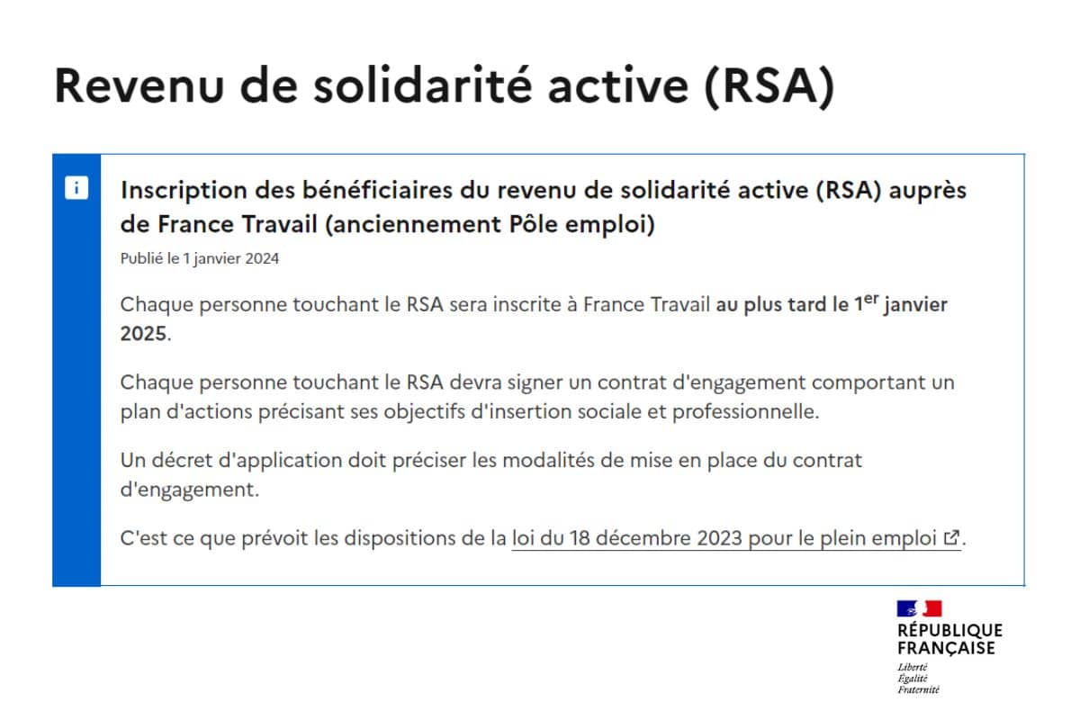 rsa gouvernement