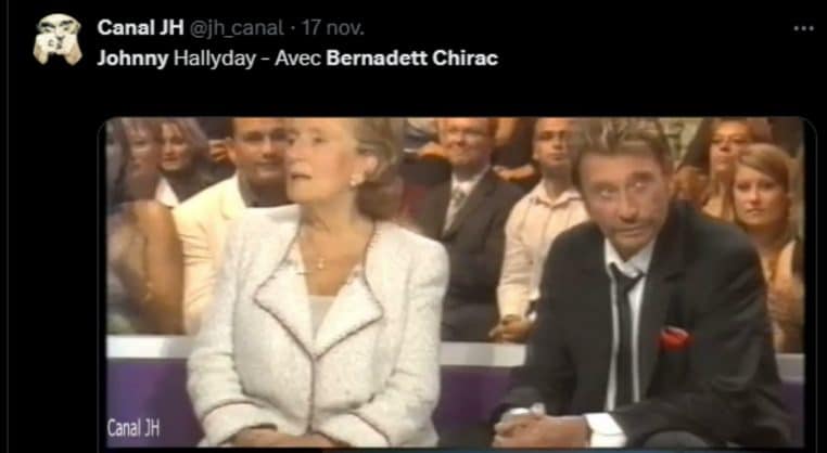 Johnny et Bernadette Chirac