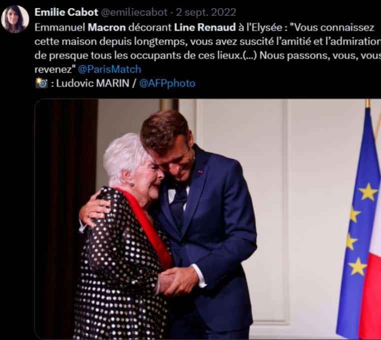 Line Renaud / Emmanuel Macron