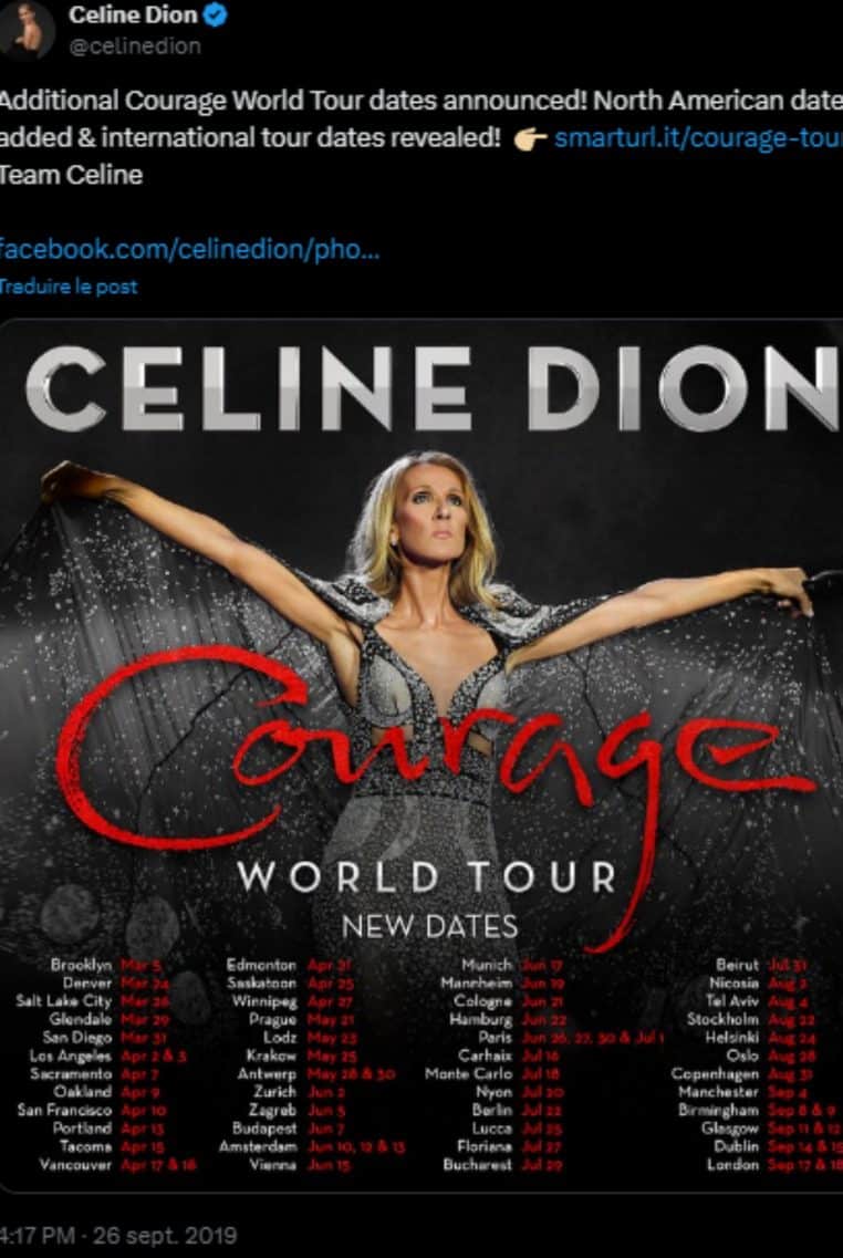 Affiche Courage Tour