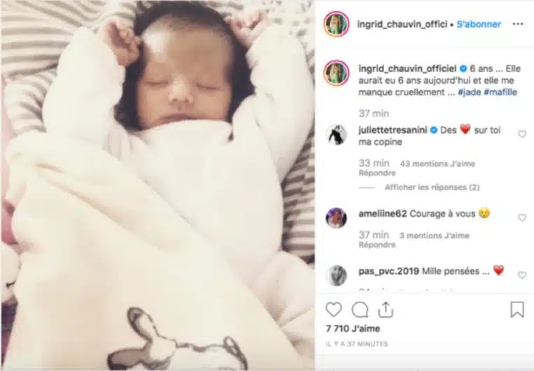 Jade, la fille d'Ingrid Chauvin