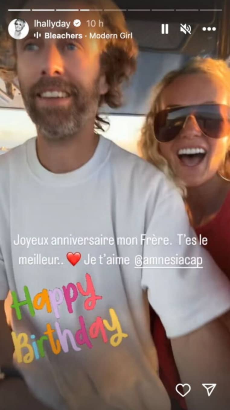 Laeticia Hallyday et son frère Grégory Baudou