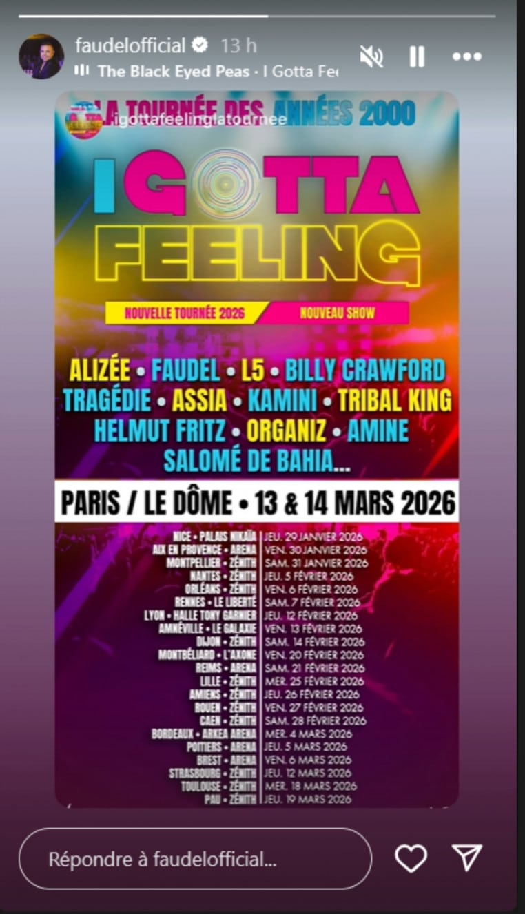 Affiche Tournée / I got a feeling