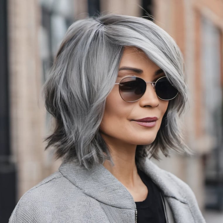 Cheveux gris