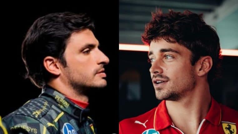 Charles Leclerc et Carlos Sainz, GP de Las Vegas Ferrari