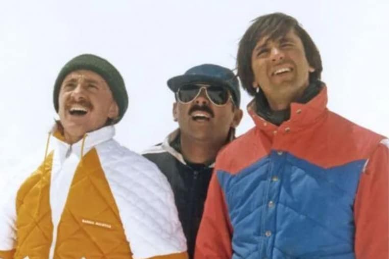 Michel Blanc, Gérard Jugnot et Thierry Lhermitte dans Les Bronzés font du ski