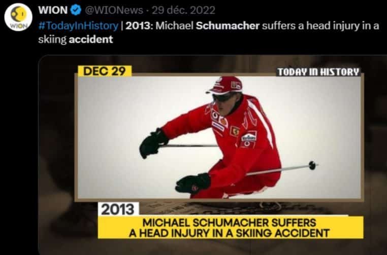 Accident ski Michael Schumacher - Décembre 2013