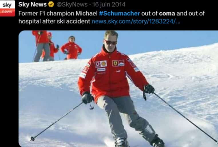 Fin coma Michael Schumacher