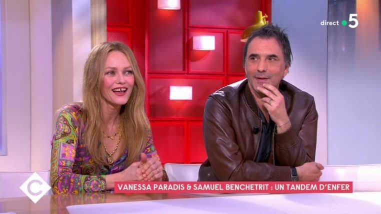 Vanessa Paradis avec son second mari, Samuel Benchetrit