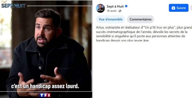 Artus parle de sa belle sœur handicap