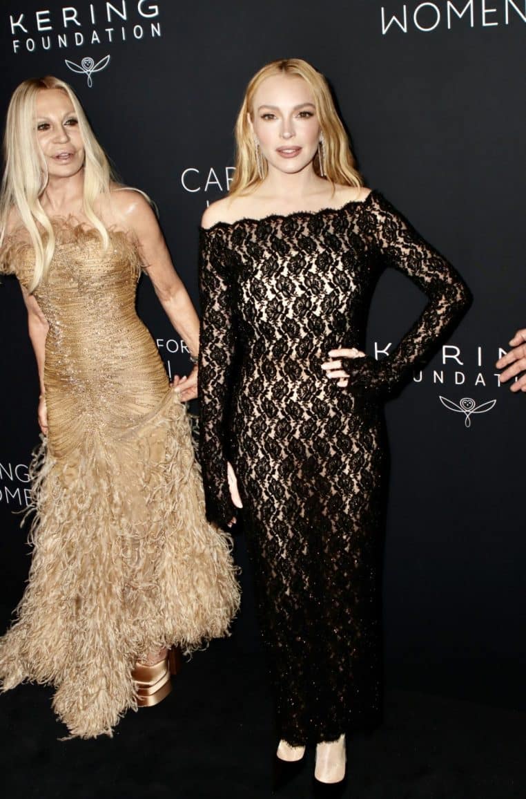 Donatella Versace Lindsay Lohan