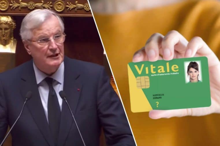 carte vitale michel barnier @Capture d'écran BFMTV