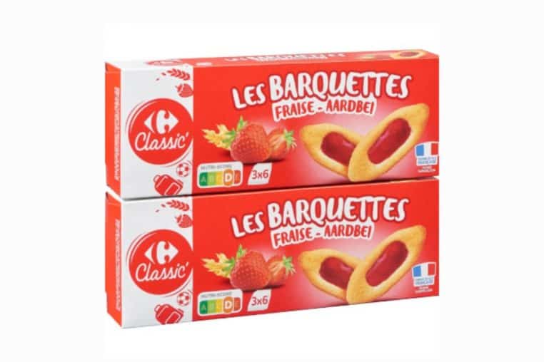 gateaux barquettes fraise carrefour rappel