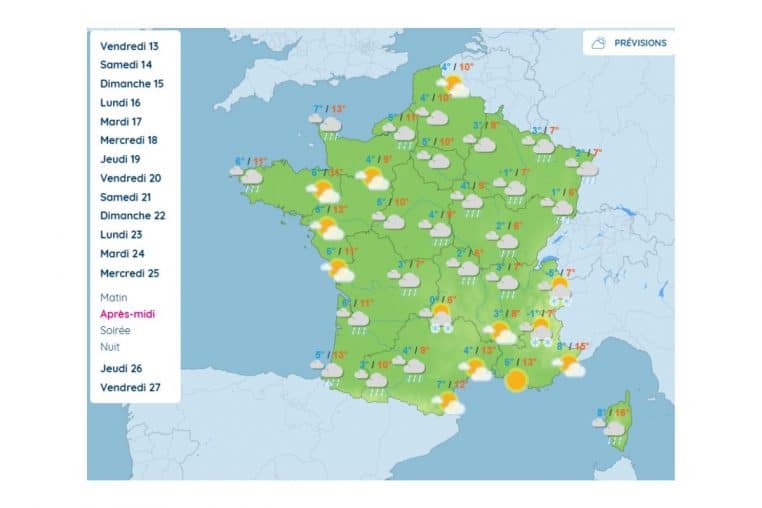 meteo noel france @meteo france