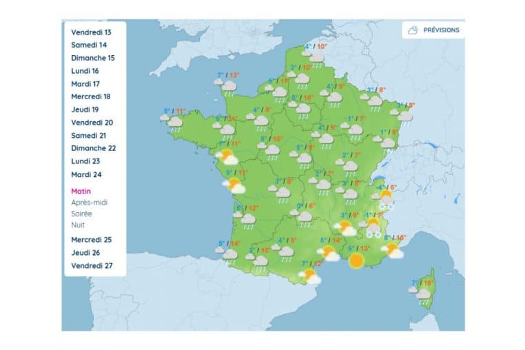 noel previsions @meteo france