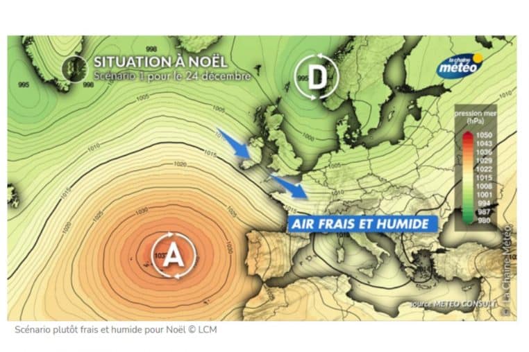 previsions noel @la chaine meteo