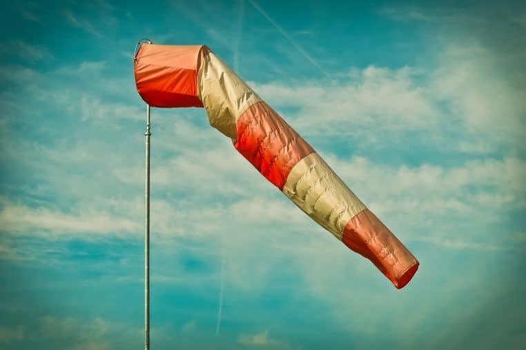 wind sock, pole, sky, air bag, weather, striped, wind direction, wind speed, wind direction indicator, wind direction sensor, nature, wind indicator, wind, wind, wind, wind, wind, wind