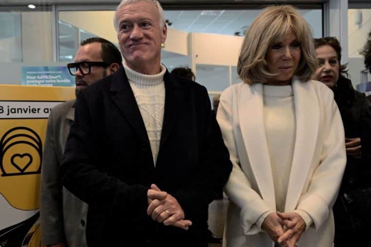 Brigitte Macron Didier Deschamps @AFP