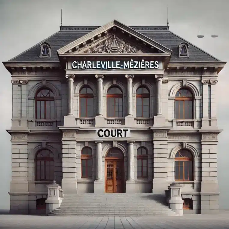 Tribunal de Charleville-Mézières - Une vue extérieure du bâtiment judiciaire.