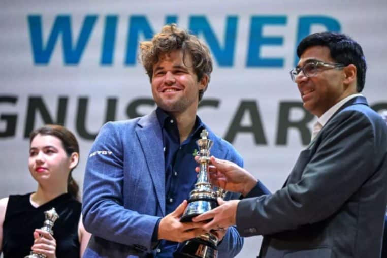 Magnus Carlsen championnats monde echecs new york 2024 @Dibyangshu Sarkar