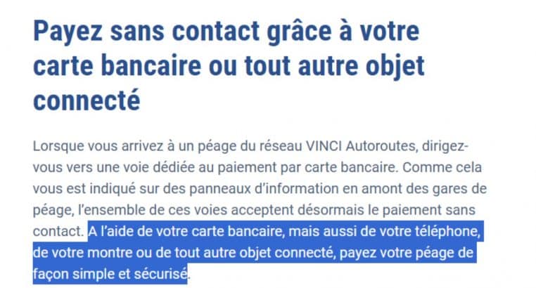 Téléphone au volant péage