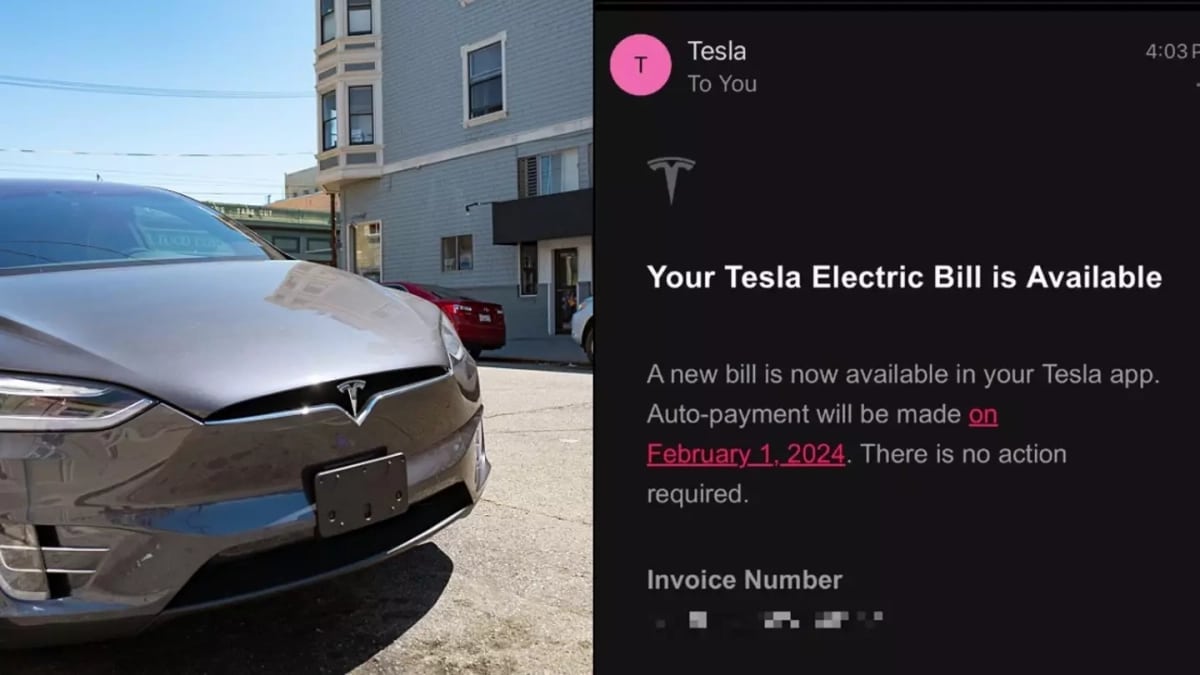 Tesla facture electricite 12 mois