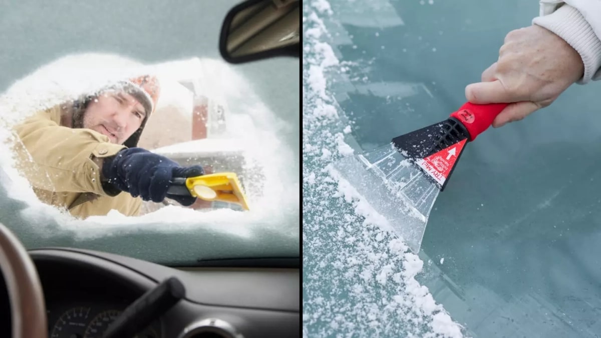 Voiture eviter glace pare-brise