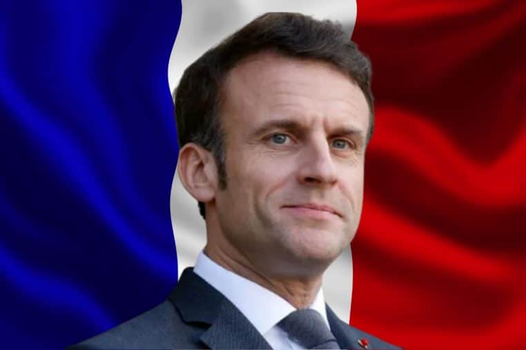 emmanuel macron @ludovic marin @canva