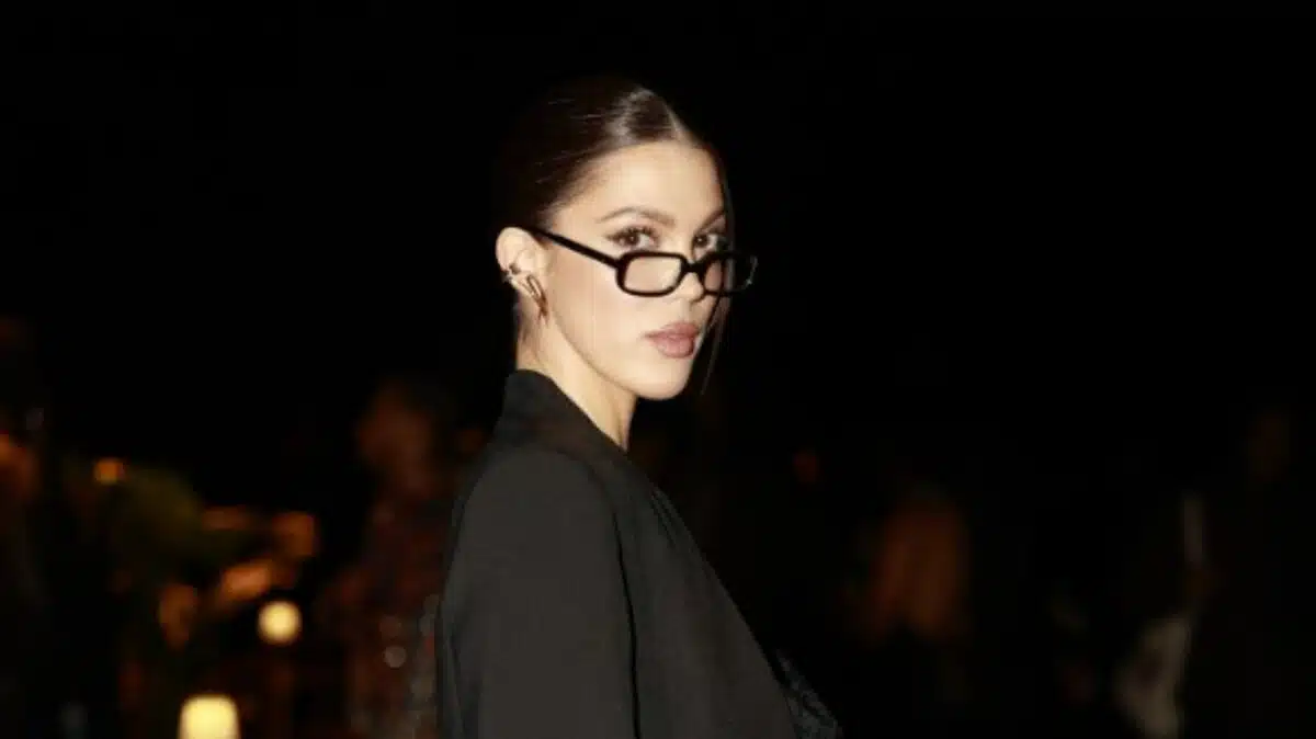 Iris Mittenaere sublime en robe transparente