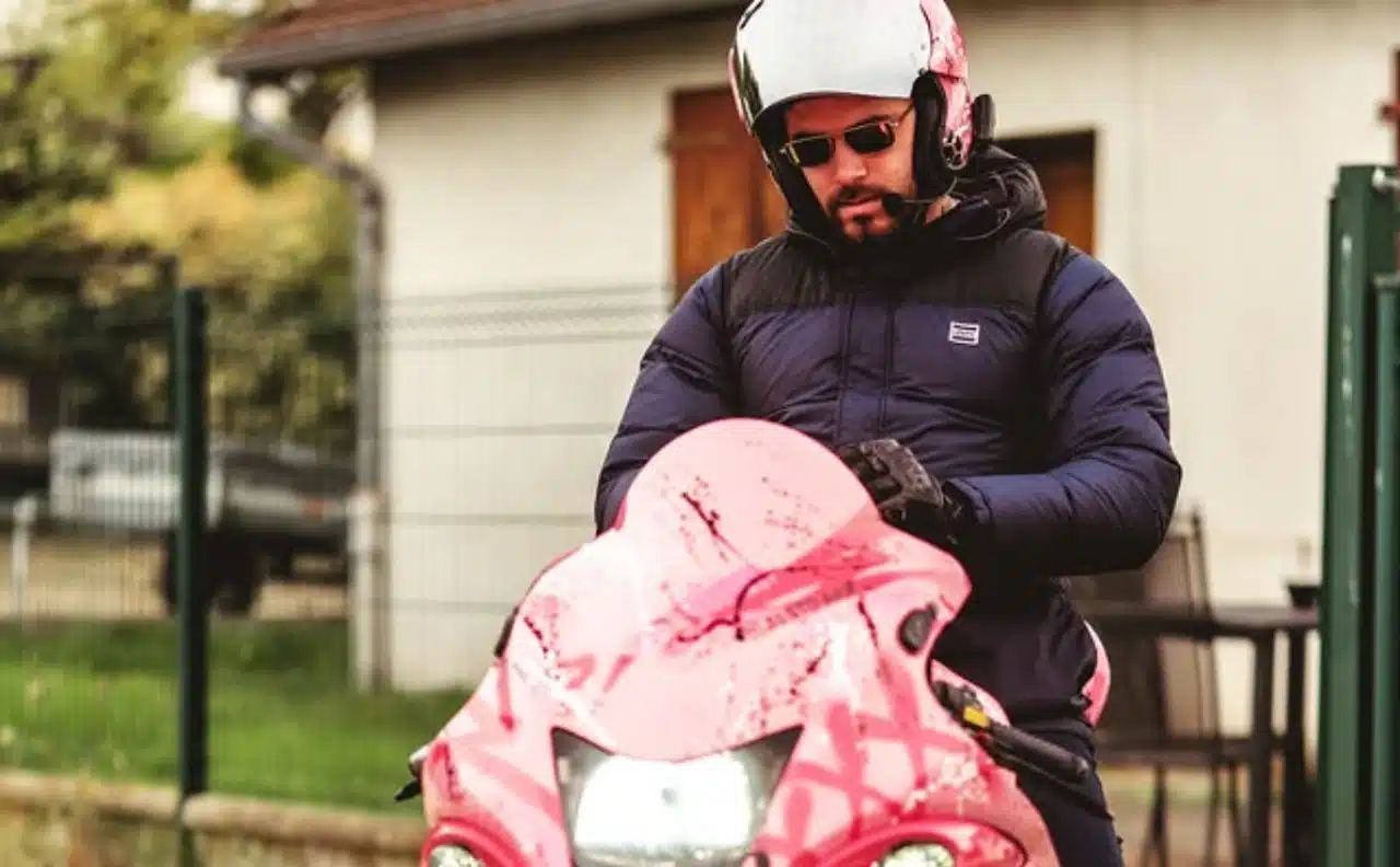 Kévin Dufour, influenceur motard