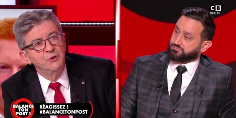 cyril hanouna jean luc mélenchon lfi affiches - copie