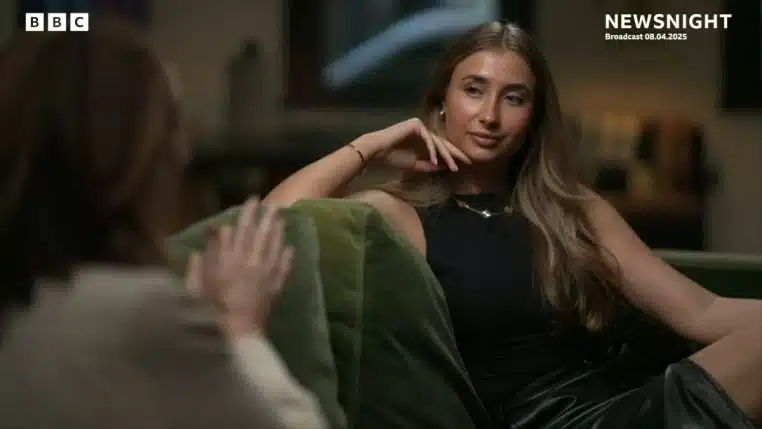 Lily Phillips BBC Newsnight
