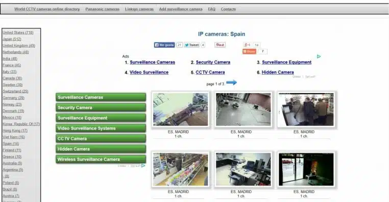 Site web derangeant